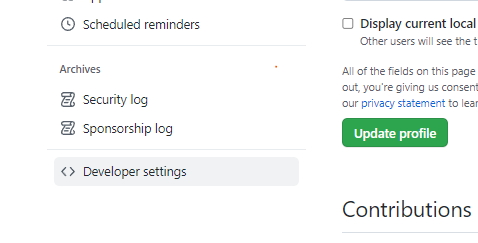 developerSettings